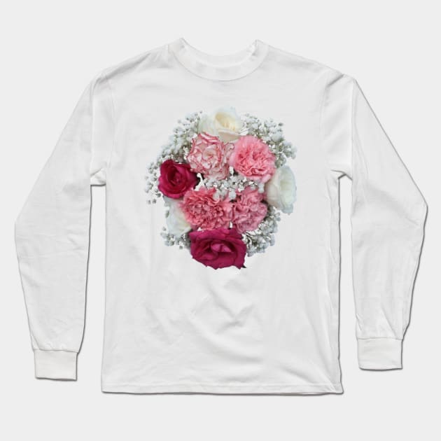 Flower Bouquet Long Sleeve T-Shirt by Nahlaborne